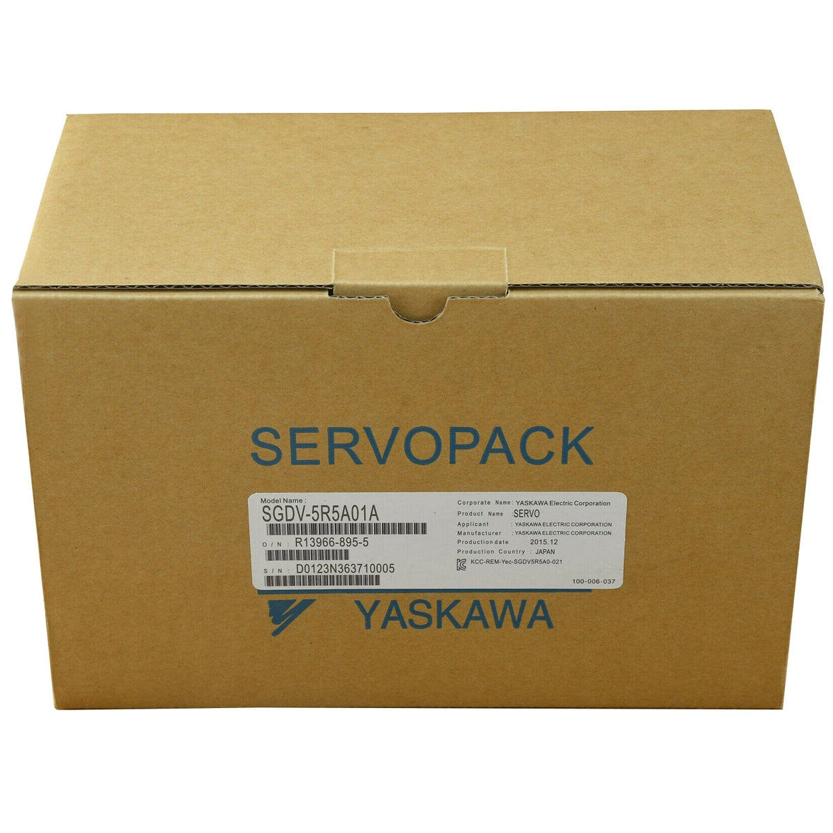 Yaskawa SGDV-5R5A01A SGDV-5R5A01A002000 Servopack Driver