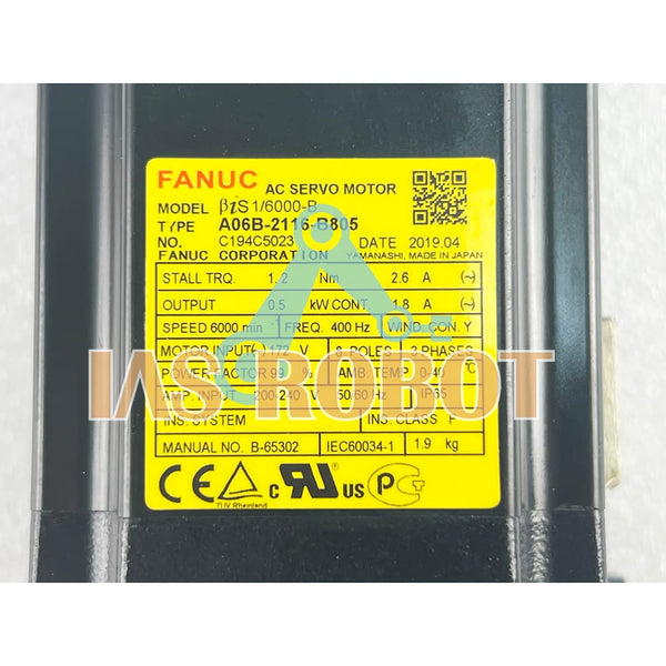 Fanuc Robotics A06B-2116-B805