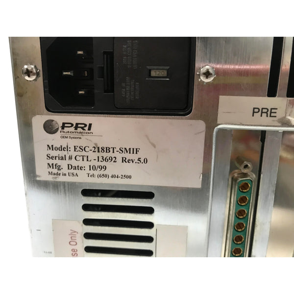 PRI Automation OEM System ESC-218BT-SMIF
