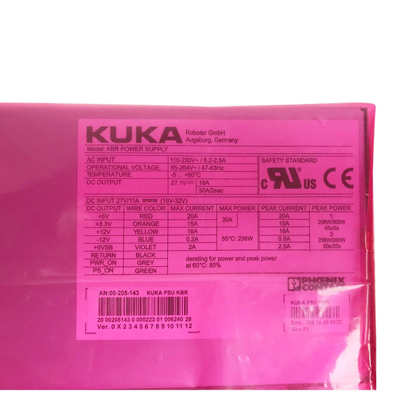Kuka Robot KBR Power Supply 00-205-143