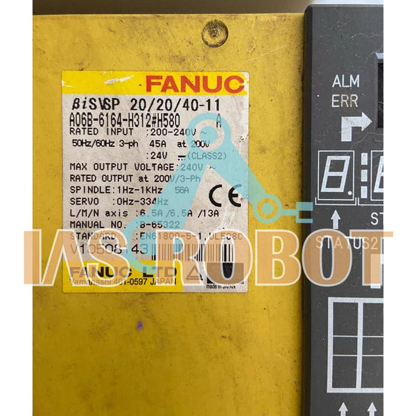 Fanuc Robotics A06B-6164-H312#H580