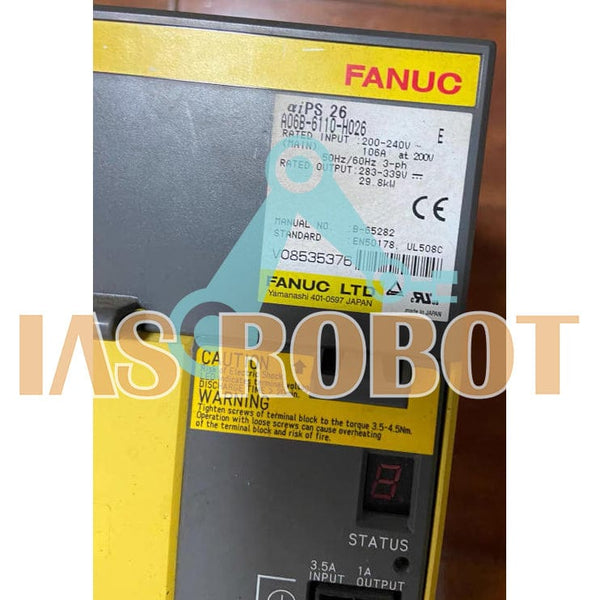 Fanuc Robotics A06B-6110-H026