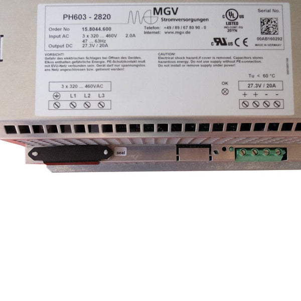 MGV Stromversorgungen PH603-2820