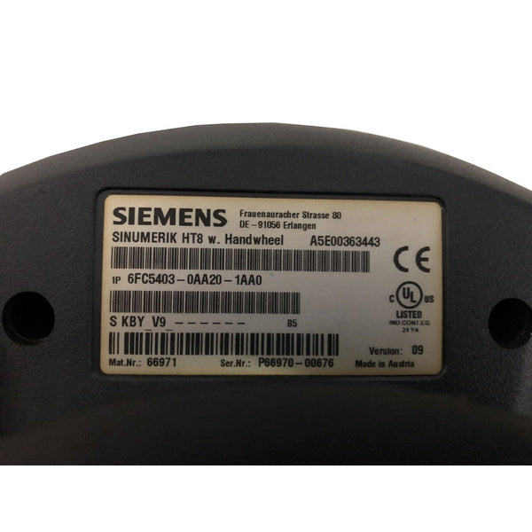 Siemens 6FC5403-0AA20-1AA0 Robot SINUMERIK Handheld Terminal HT 8 with handwheel