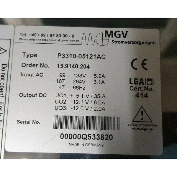 MGV Stromversorgungen P3310-05121AC
