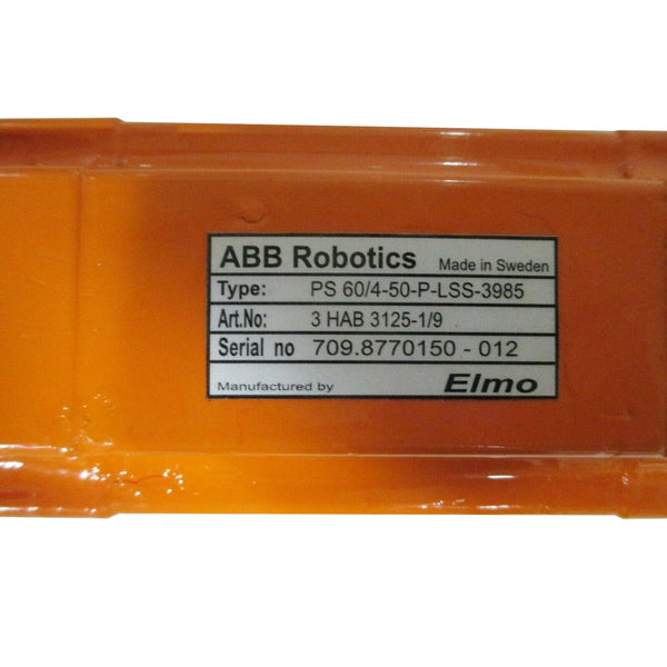 ABB Robotics & Elmo PS 60/4-50-P-LSS-3985 3HAB3125-1